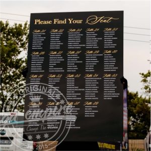 A0 Perspex Seating Chart